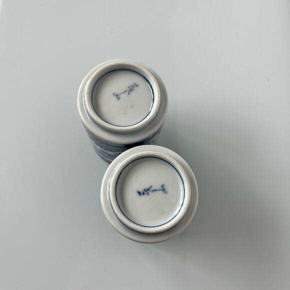 Japanese Blue & White Willow Landscape Tea Cup 6 oz Made in Japan chinoiserie - Picture 5 of 9